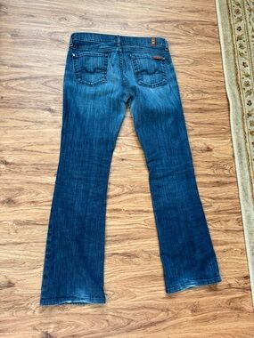 7 For All Mankind Women's Medium/Dark Blue Bootcut Jeans